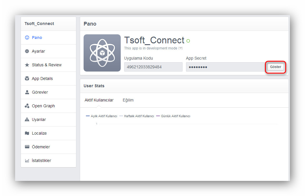 Facebook connect